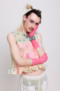 ༻❁ SWiRLY PaTCHWoRK SLeeVELESS TOP ~ 𝐌𝐄𝐃𝐈𝐔𝐌 ✧ 𝓢𝓹𝓻𝓲𝓷𝓰/𝓢𝓾𝓶𝓶𝓮𝓻 22 ❁༺